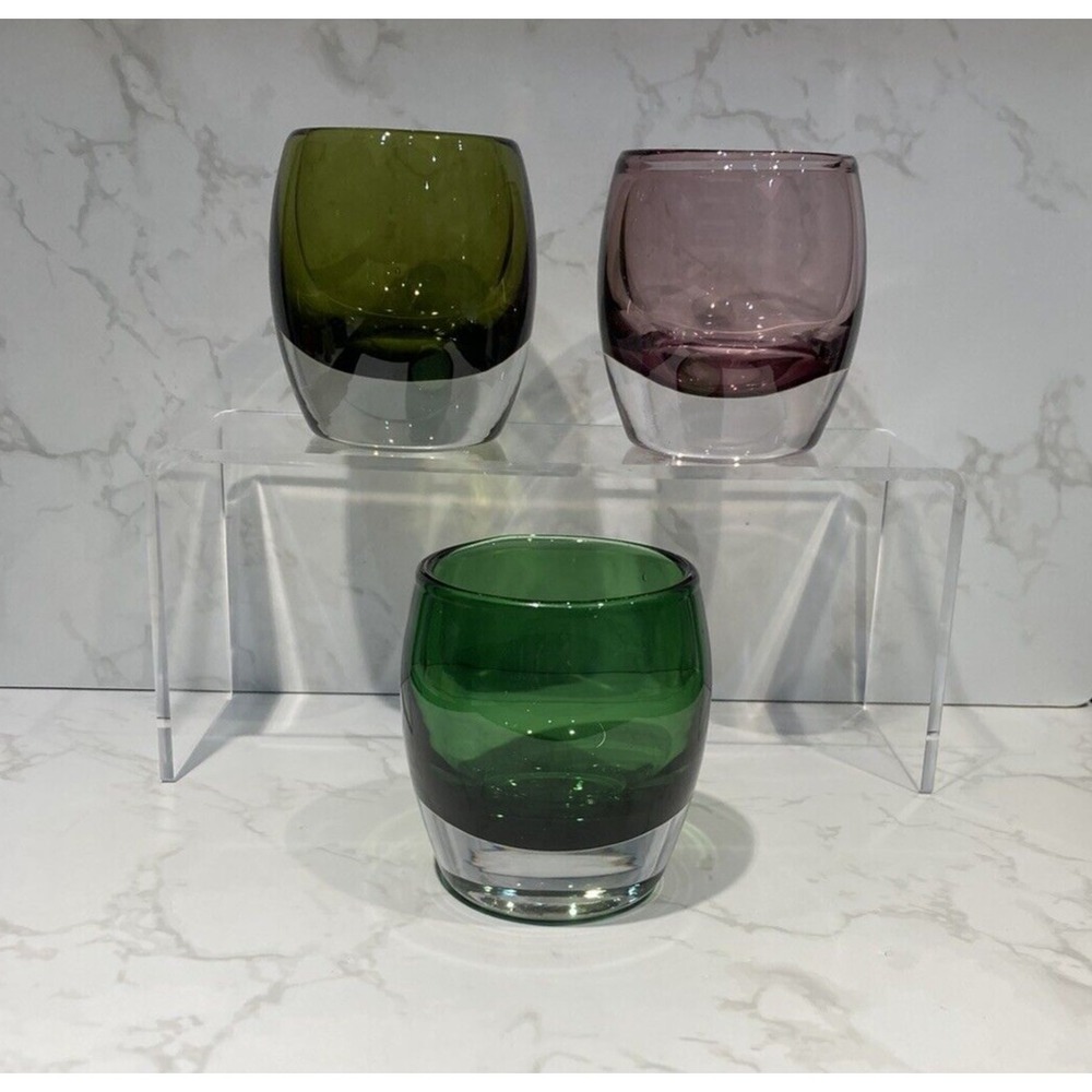 Crate & Barrel Diva Votive Candle Holder Set Of 3 Made In Poland
